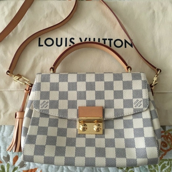 **SOLD** Louis Vuitton Croisette Bag Damier Azur - Picture 1 of 8